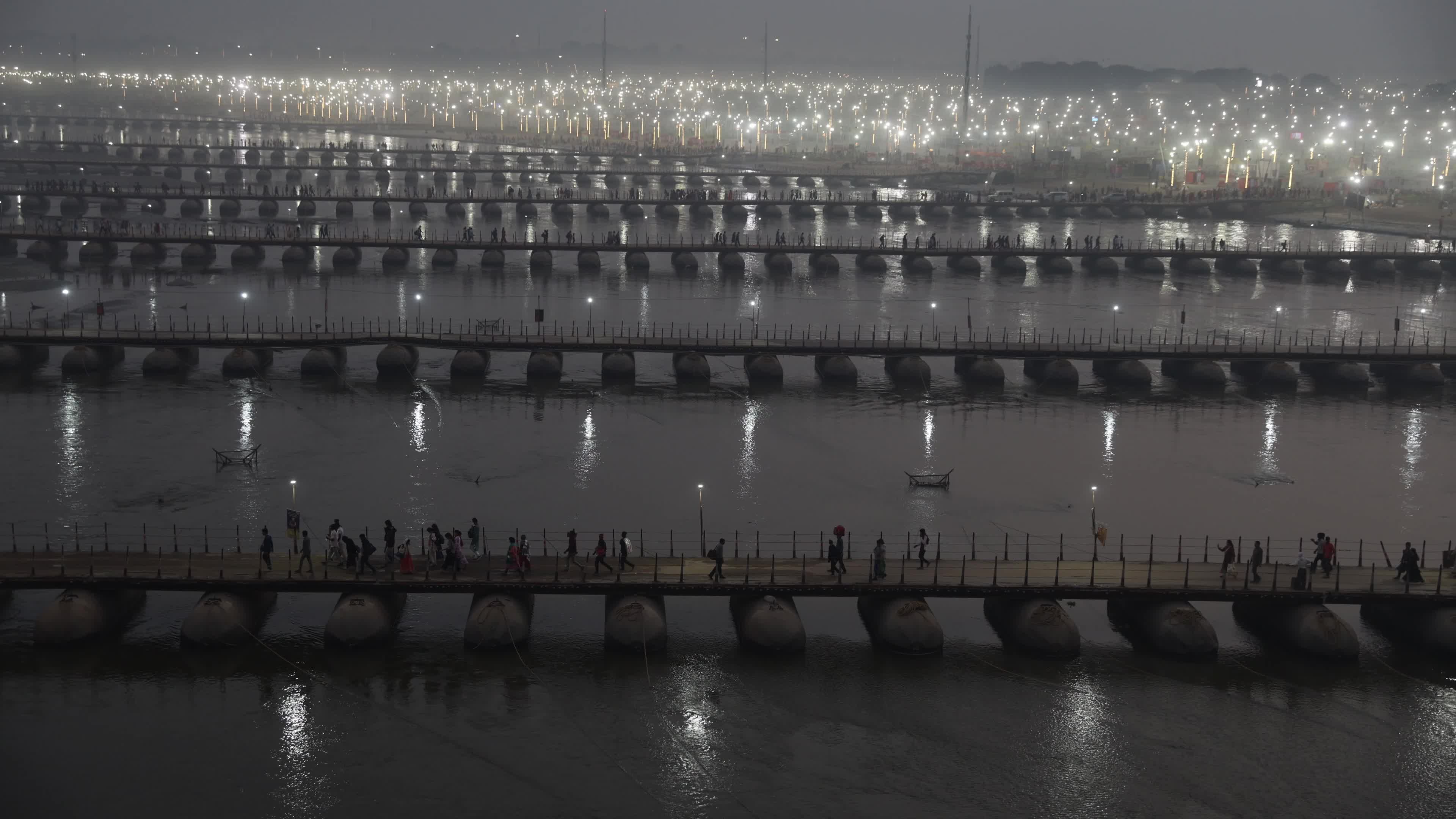 Maha Kumbha Mela In Prayagraj India 