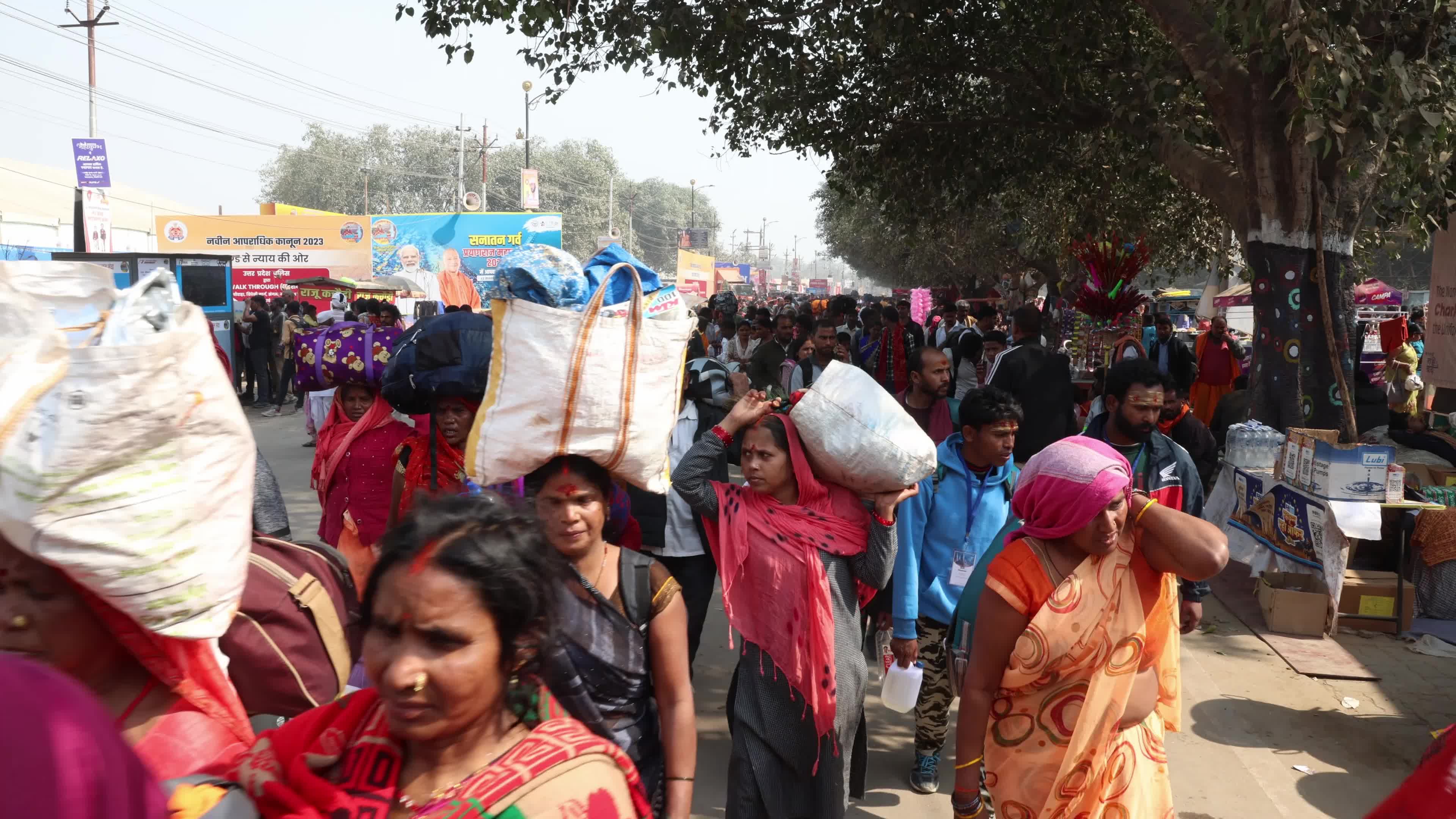Maha Kumbha Mela In Prayagraj India 