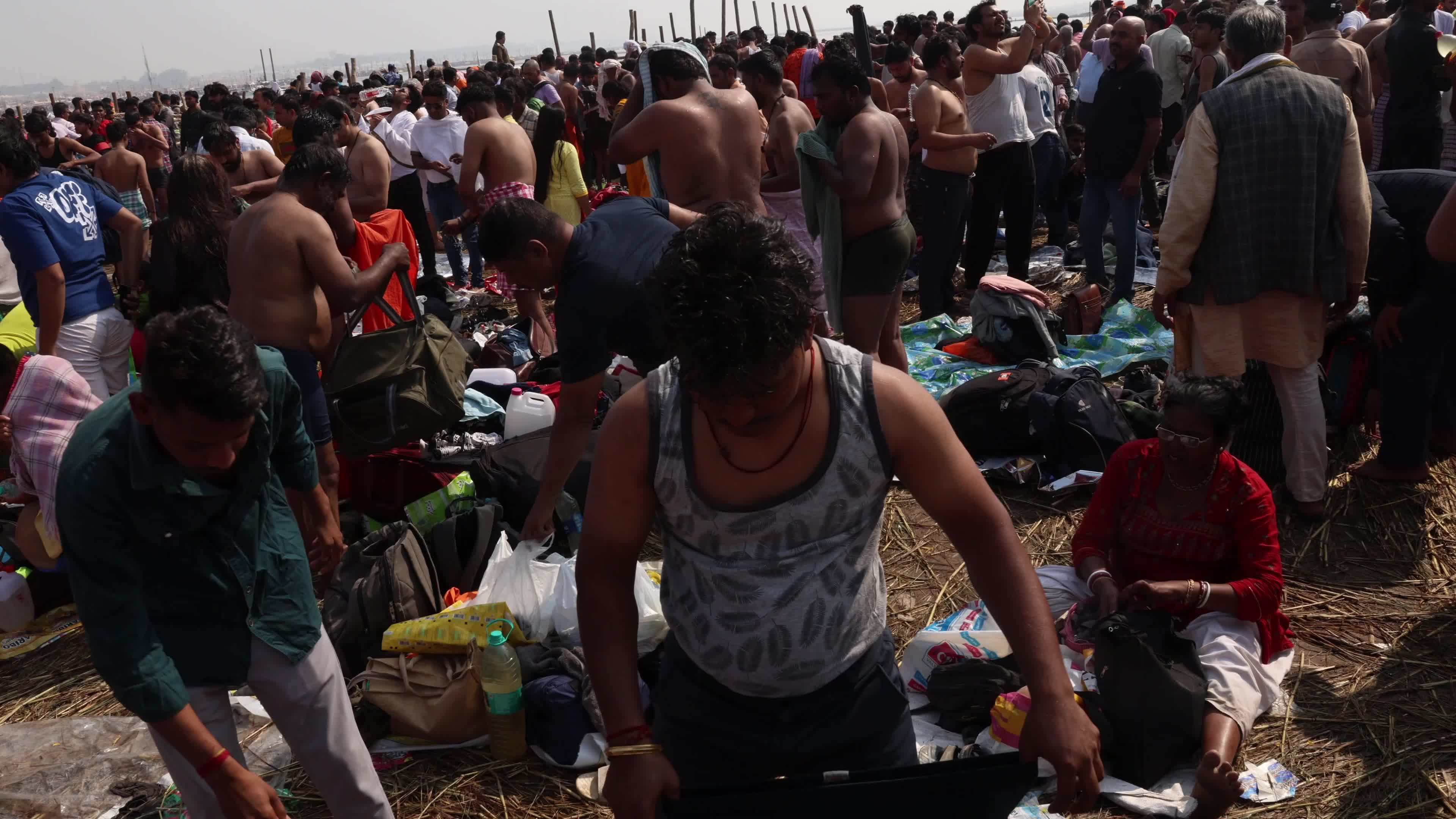 Maha Kumbha Mela In Prayagraj India 