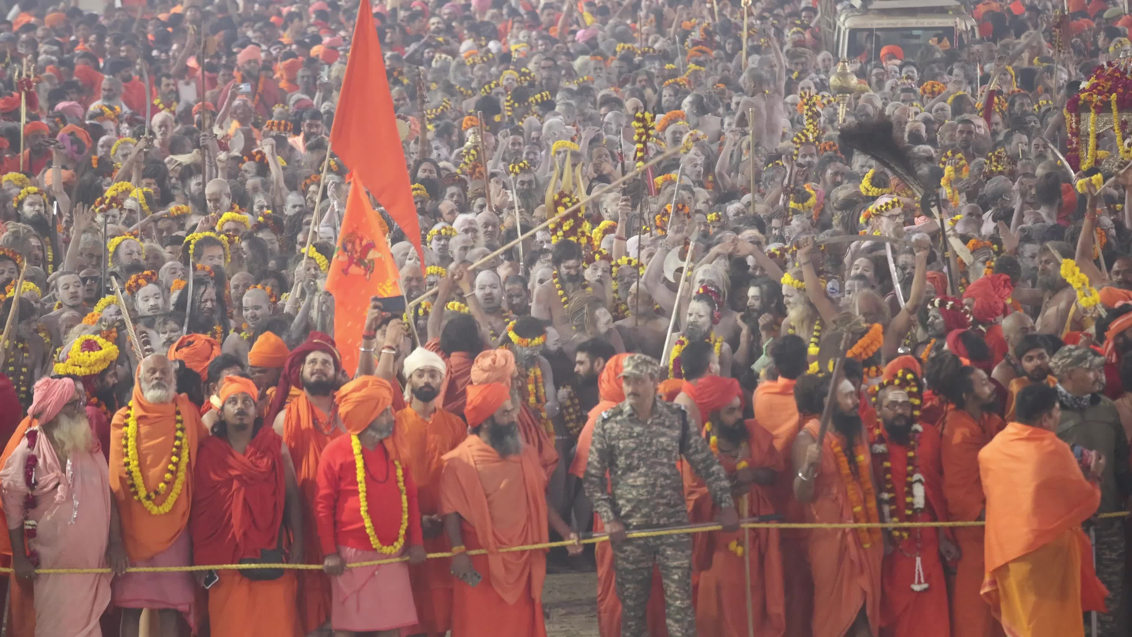 Maha Kumbha Mela In Prayagraj India 