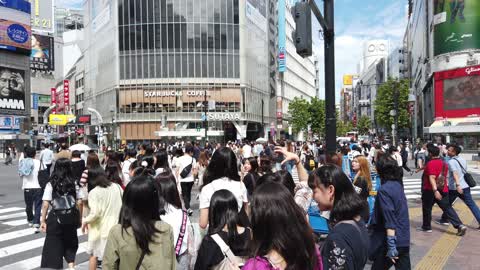 Shibuya Crossing is the busiest pedestrian crossing in the world