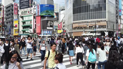Shibuya Crossing is the busiest pedestrian crossing in the world
