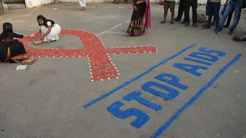 World AIDS day observation in Kolkata.
