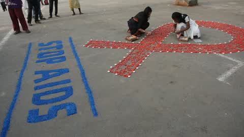 World AIDS day observation in Kolkata.