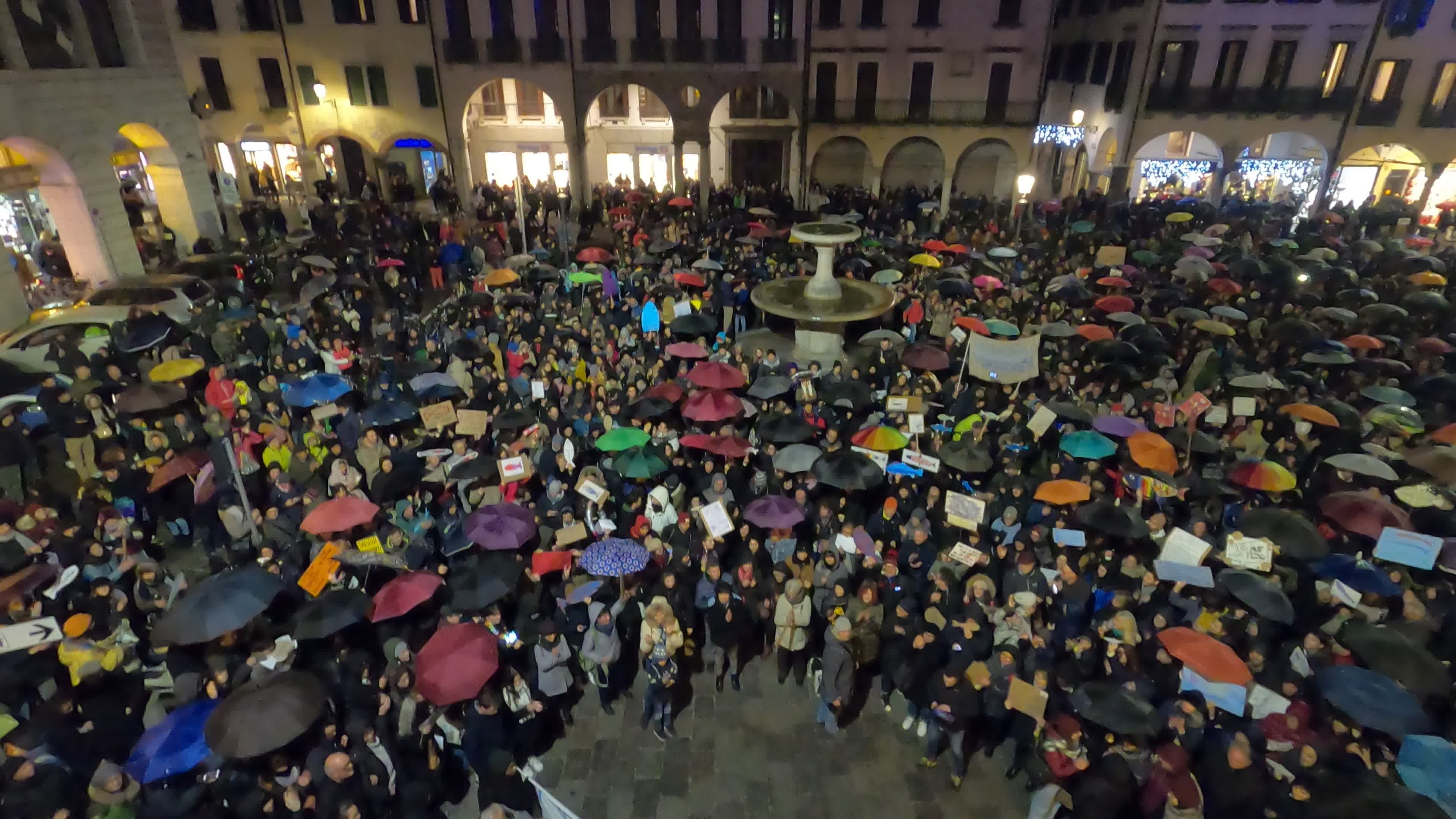 Sardine Movement Protest in Padua