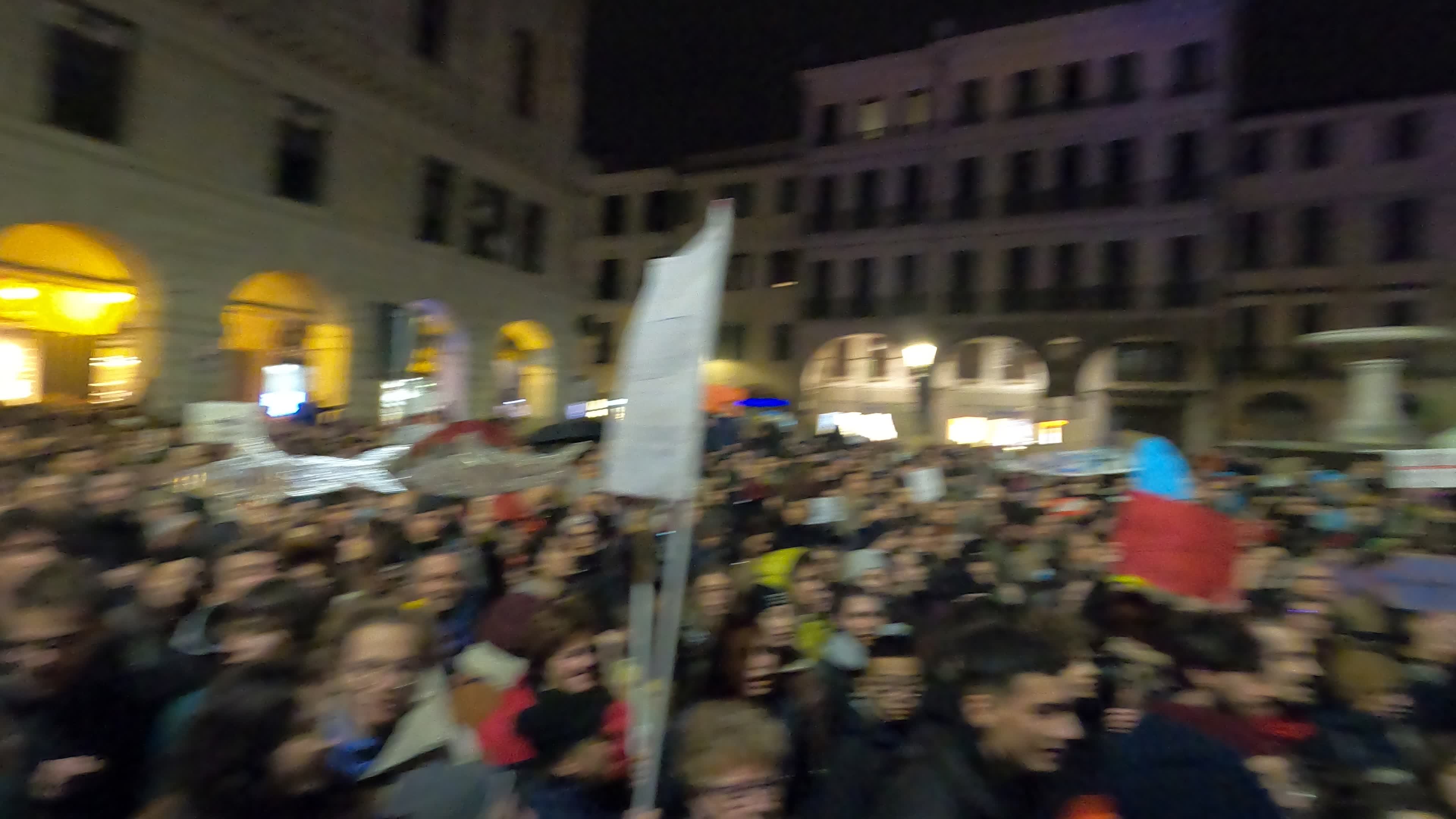 Sardine Movement Protest in Padua