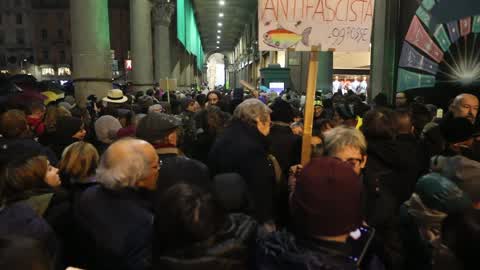 Sardine movement against Matteo Salvini in Milano, Italy