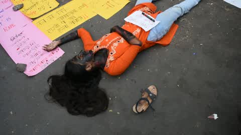 Kolkata : Protest against sexual assaults and crimes that has been happening on womans in India.