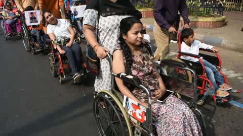 International day of Disabled Person rally in Kolkata.