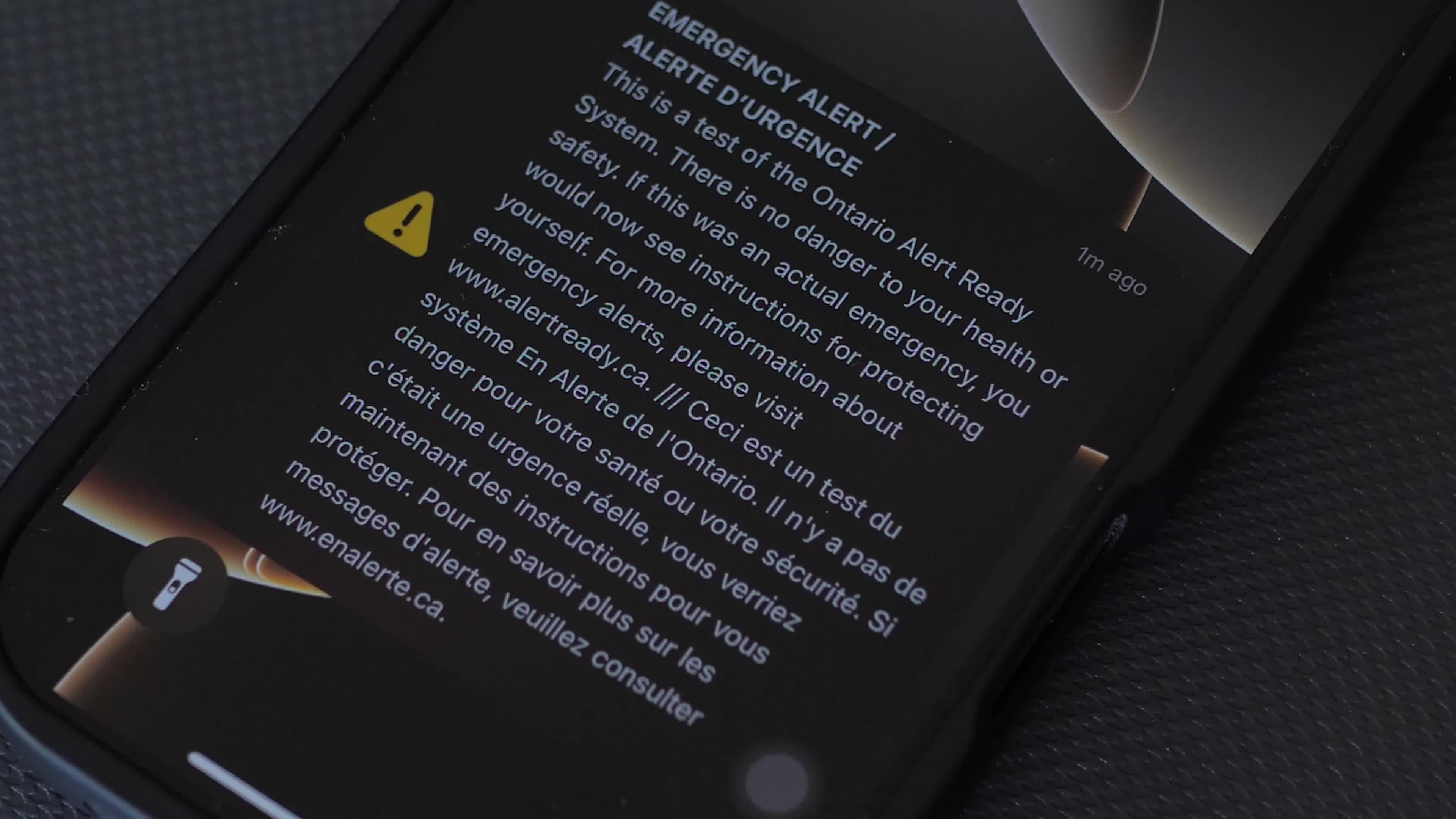 Emergency Alert Testing, Canada