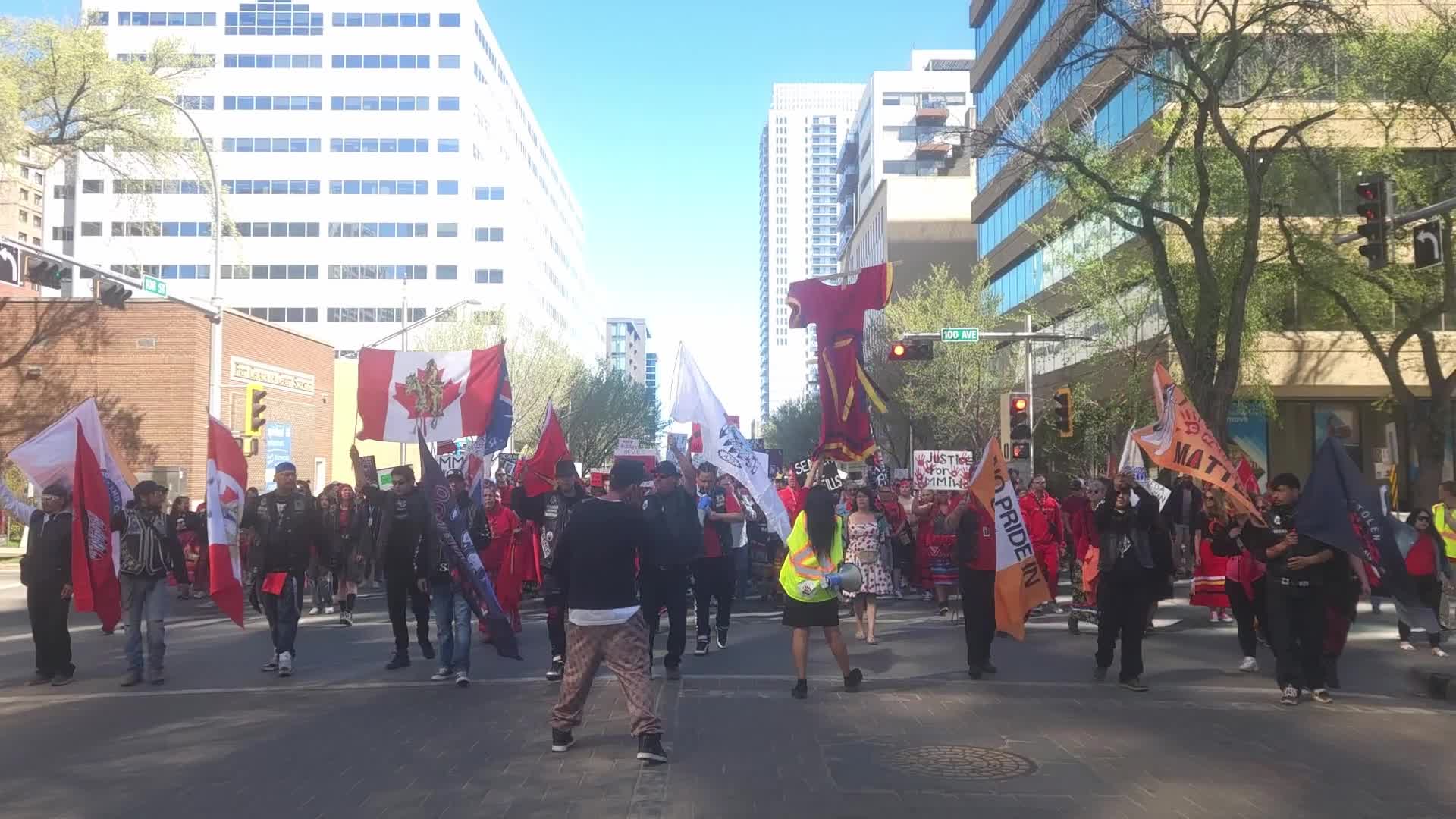 Edmonton Marks Red Dress Day To Honour Missing And Murdered Indigenous Women And Girls