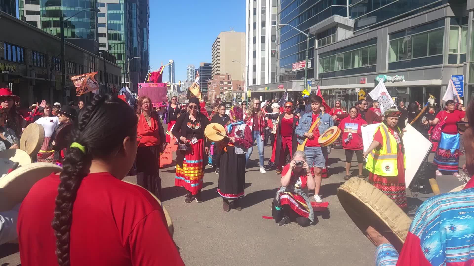 Edmonton Marks Red Dress Day To Honour Missing And Murdered Indigenous Women And Girls