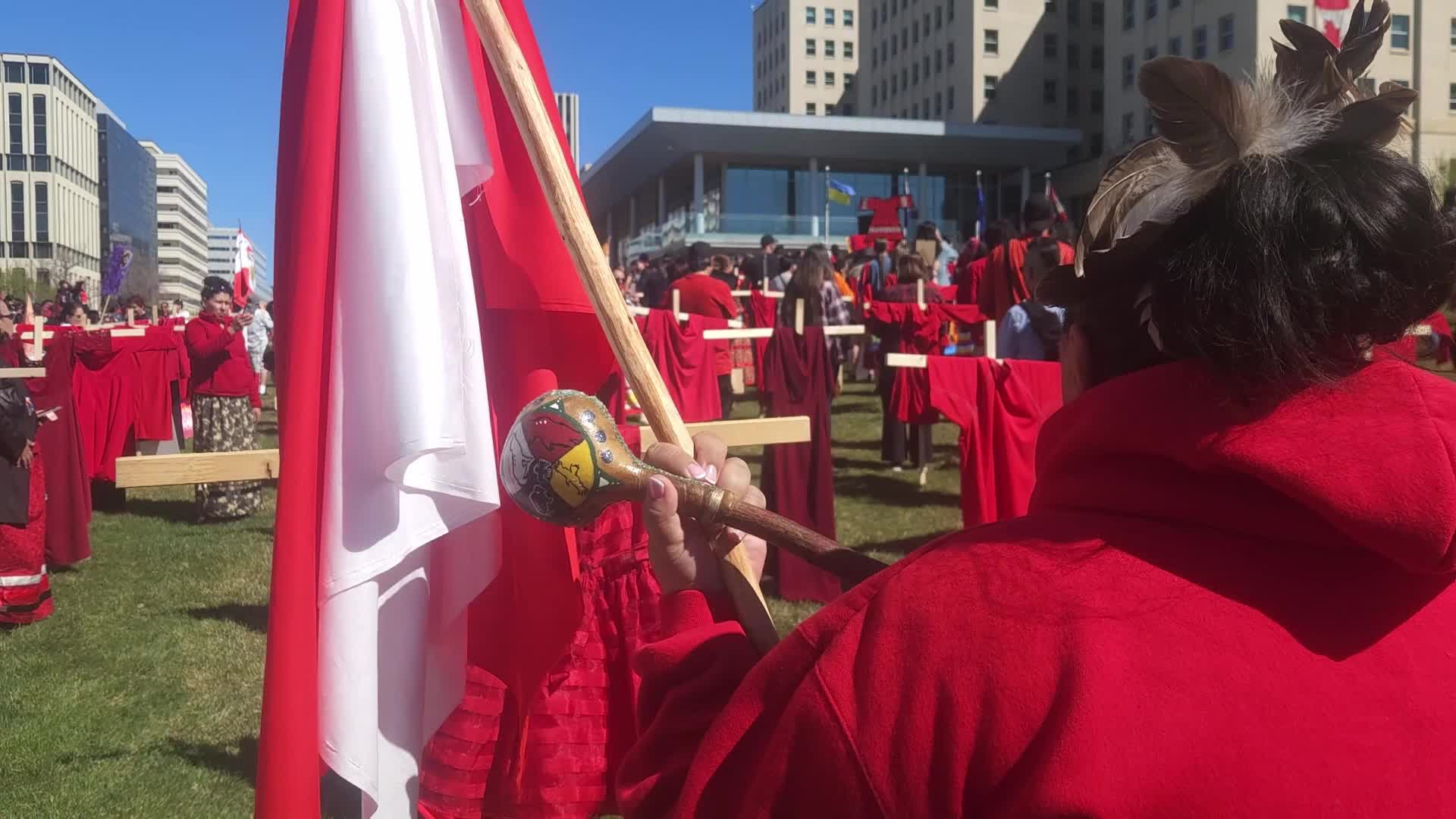 Edmonton Marks Red Dress Day To Honour Missing And Murdered Indigenous Women And Girls