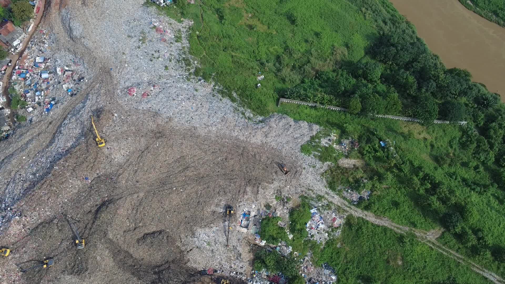 Garbage Mountain in Indonesia