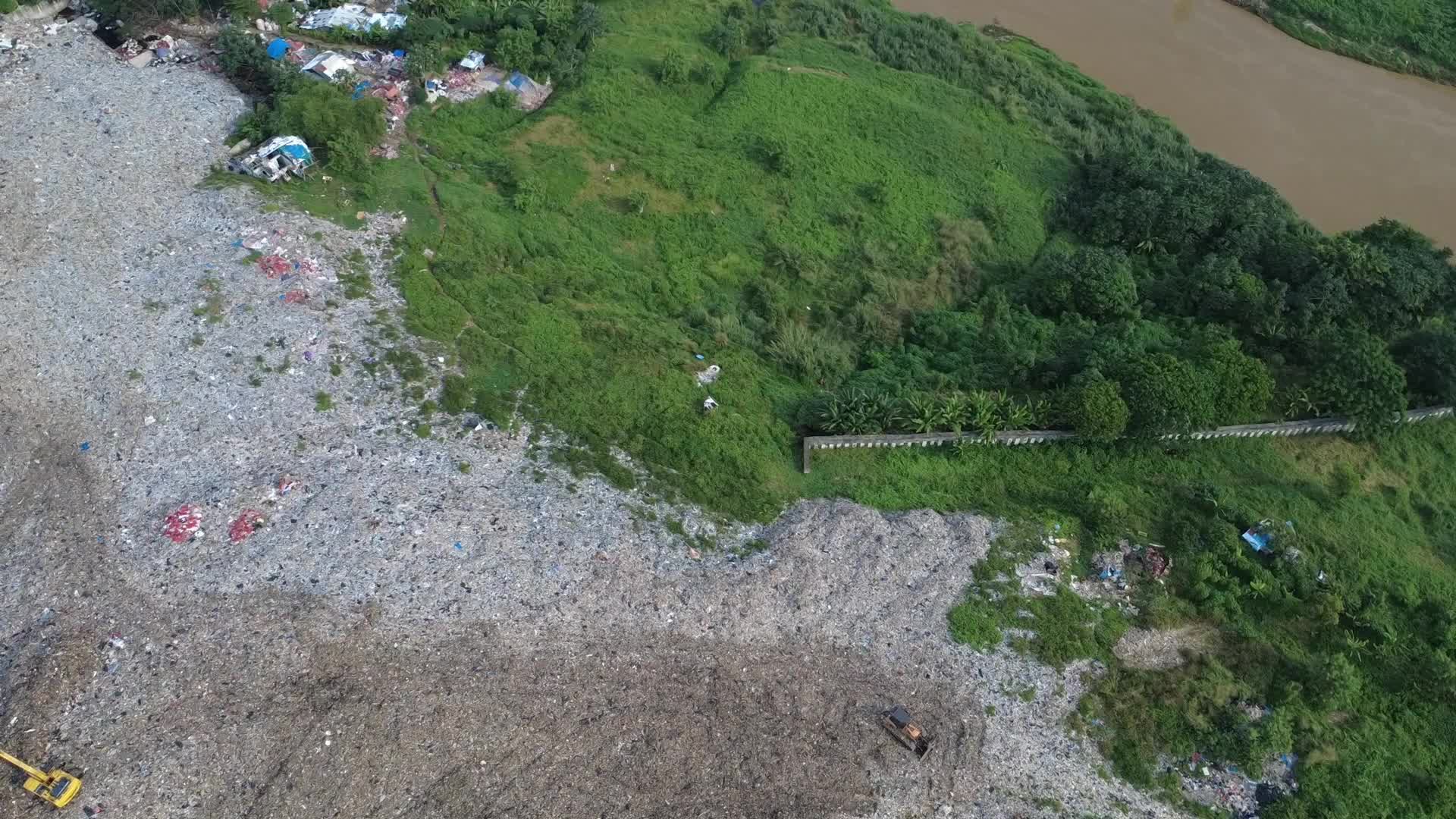 Garbage Mountain in Indonesia