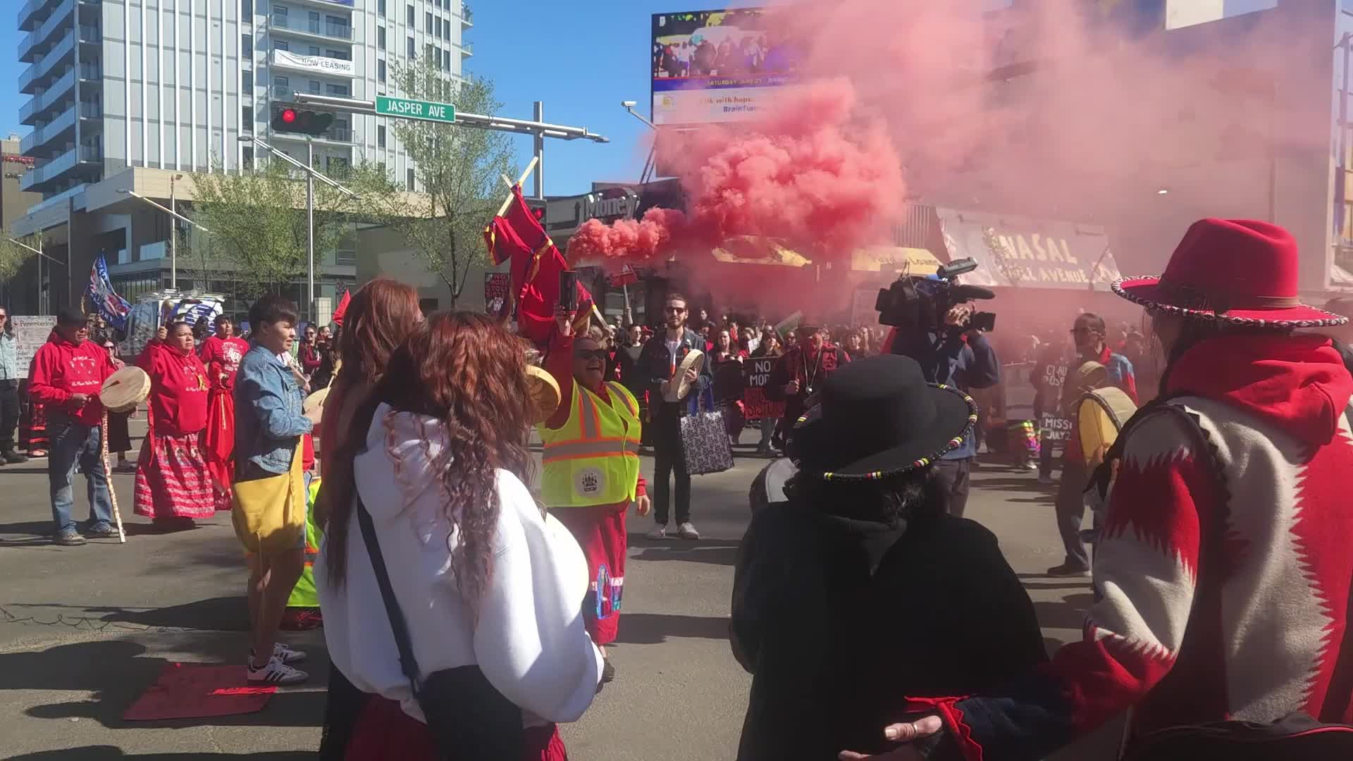 Edmonton Marks Red Dress Day To Honour Missing And Murdered Indigenous Women And Girls