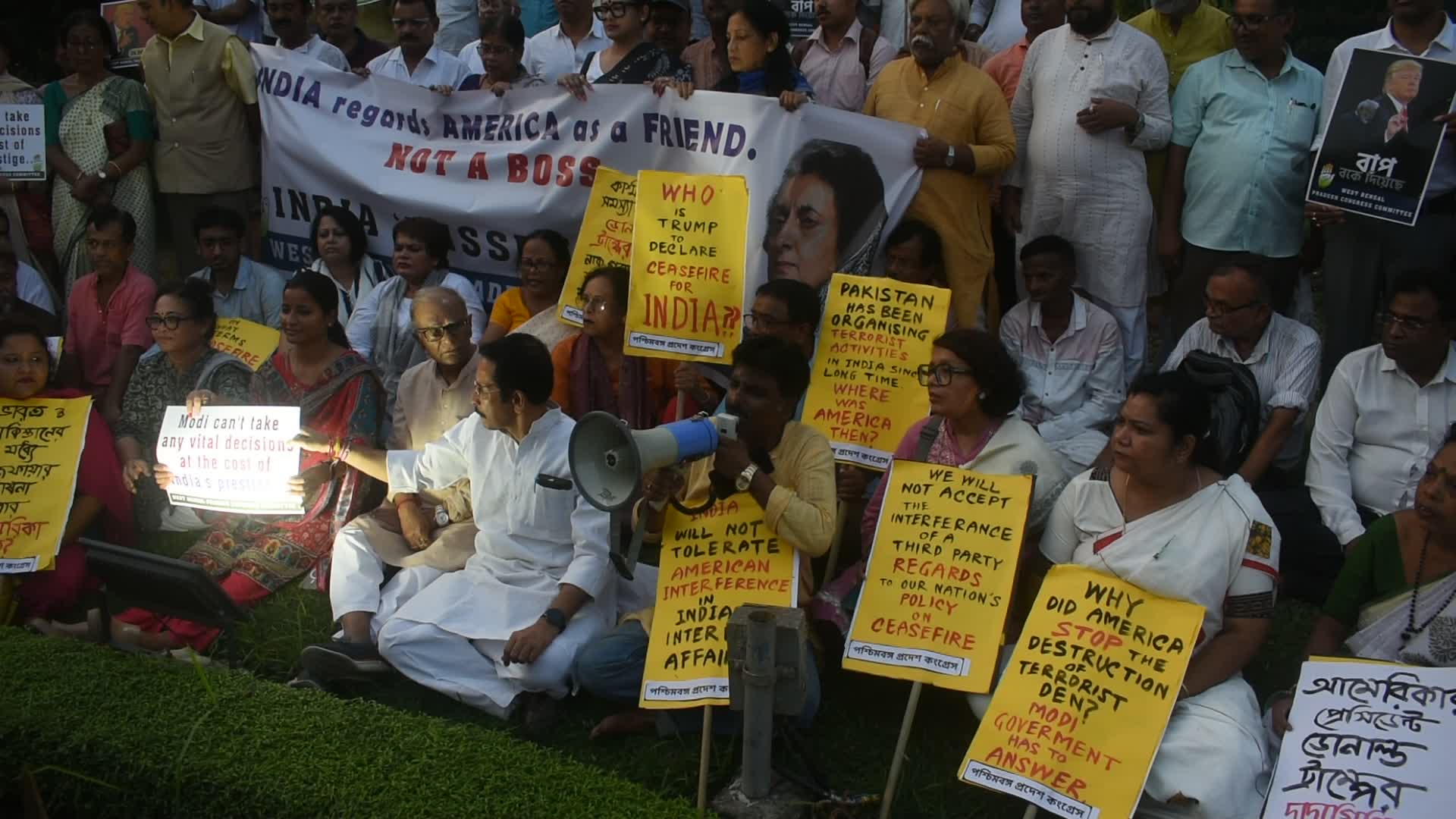 India Pakistan conflict : Protest in India.