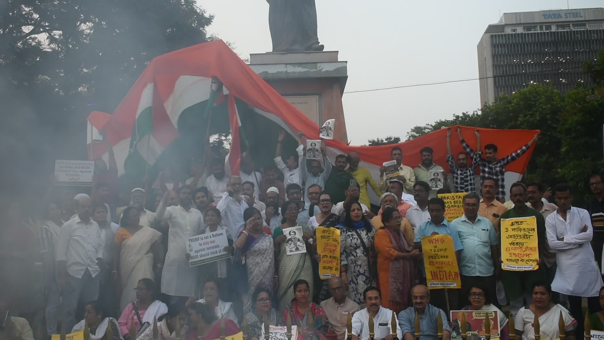 India Pakistan conflict : Protest in India.