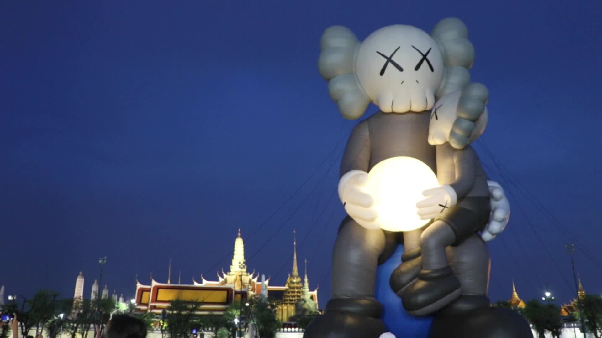 "KAWS: Holiday Thailand"  Art exhibition by American artist and designer Brian Donnelly