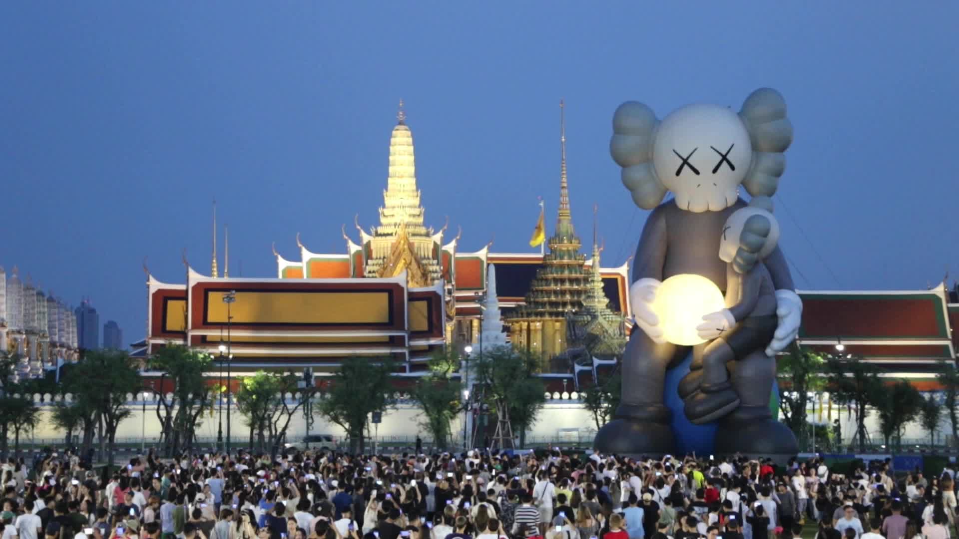 "KAWS: Holiday Thailand"  Art exhibition by American artist and designer Brian Donnelly