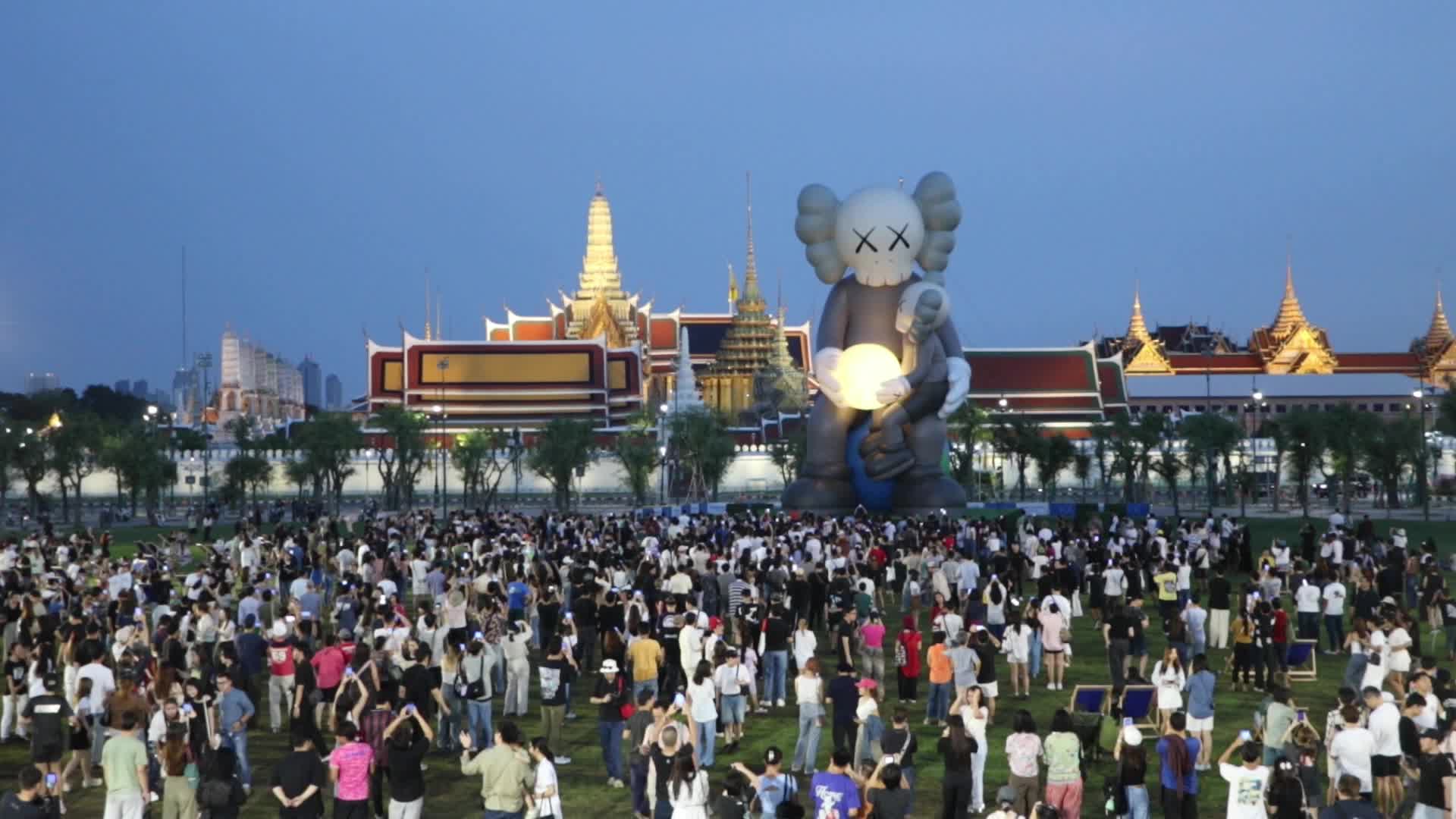 "KAWS: Holiday Thailand"  Art exhibition by American artist and designer Brian Donnelly