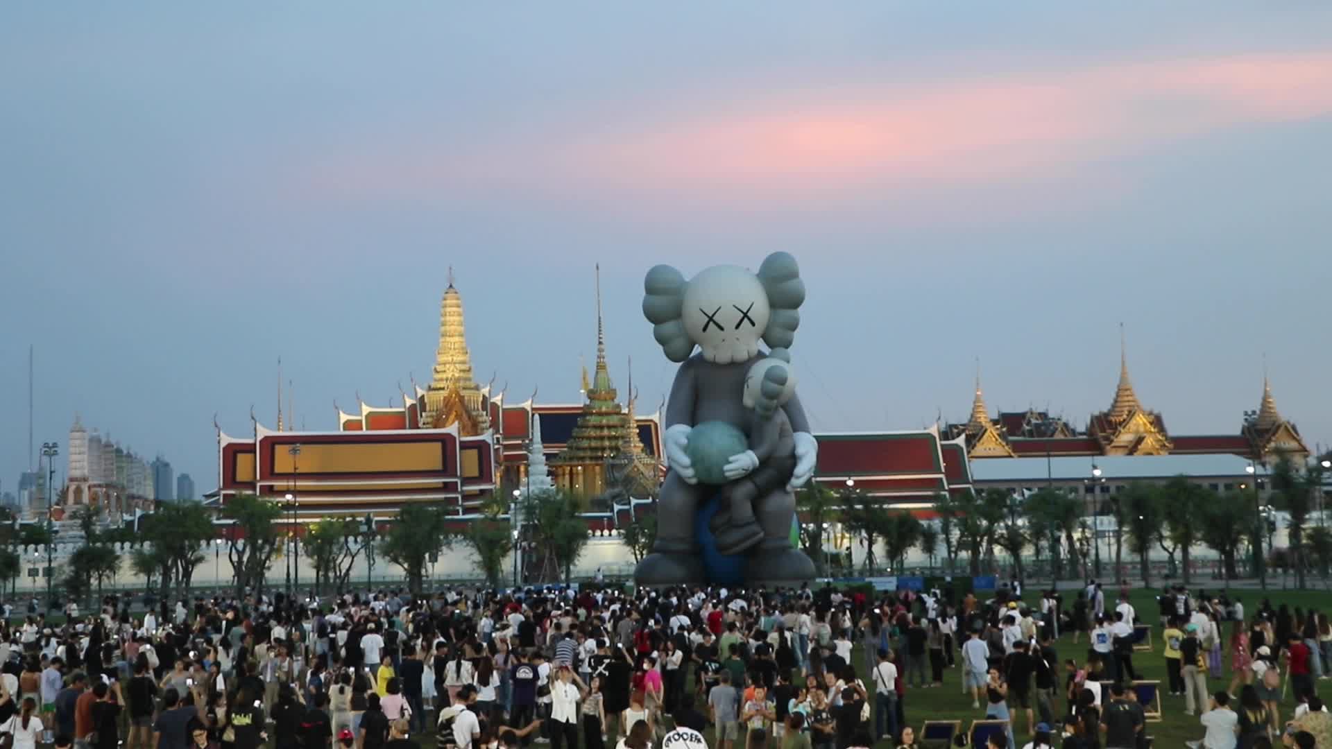 "KAWS: Holiday Thailand"  Art exhibition by American artist and designer Brian Donnelly