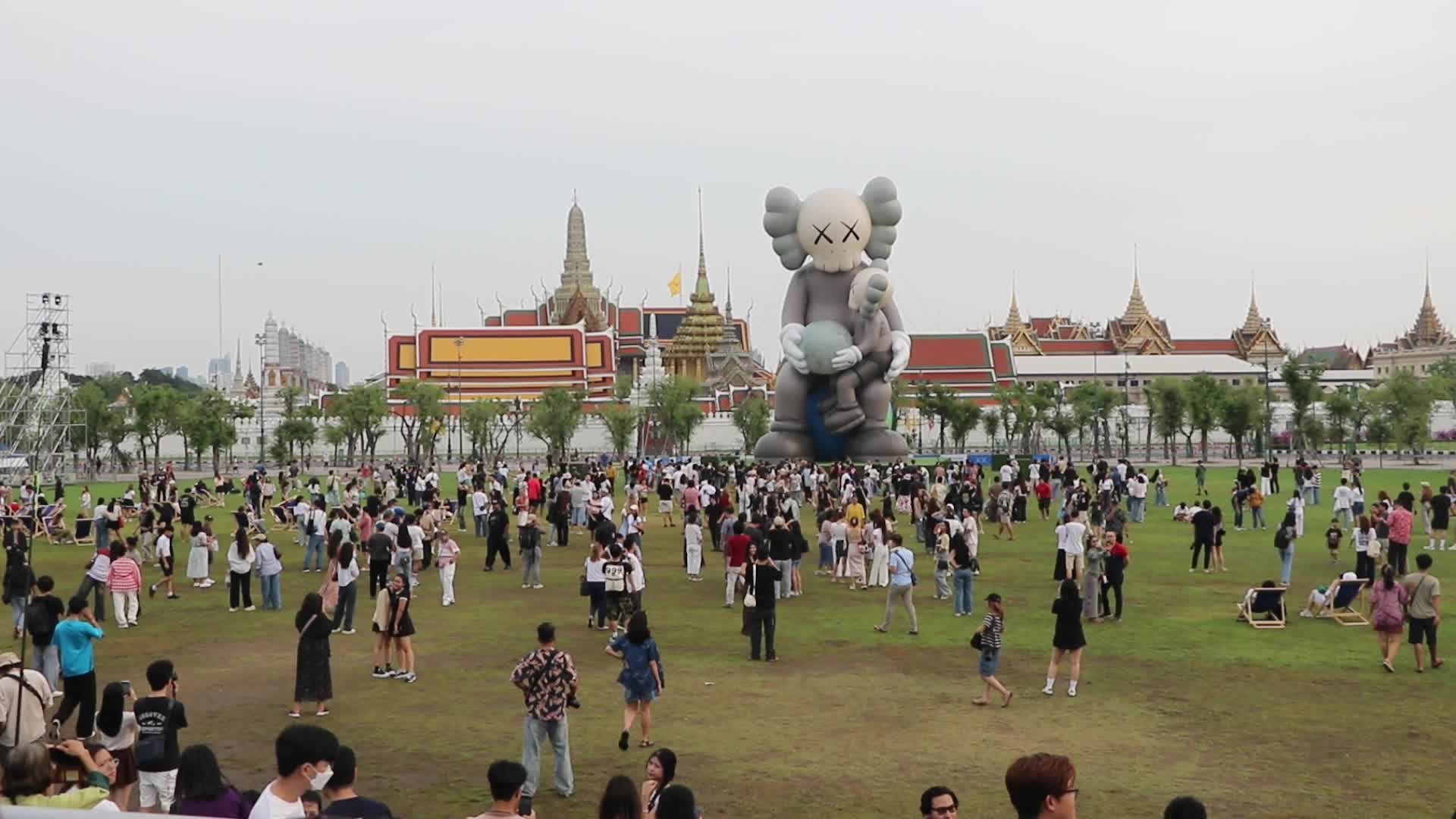 "KAWS: Holiday Thailand"  Art exhibition by American artist and designer Brian Donnelly