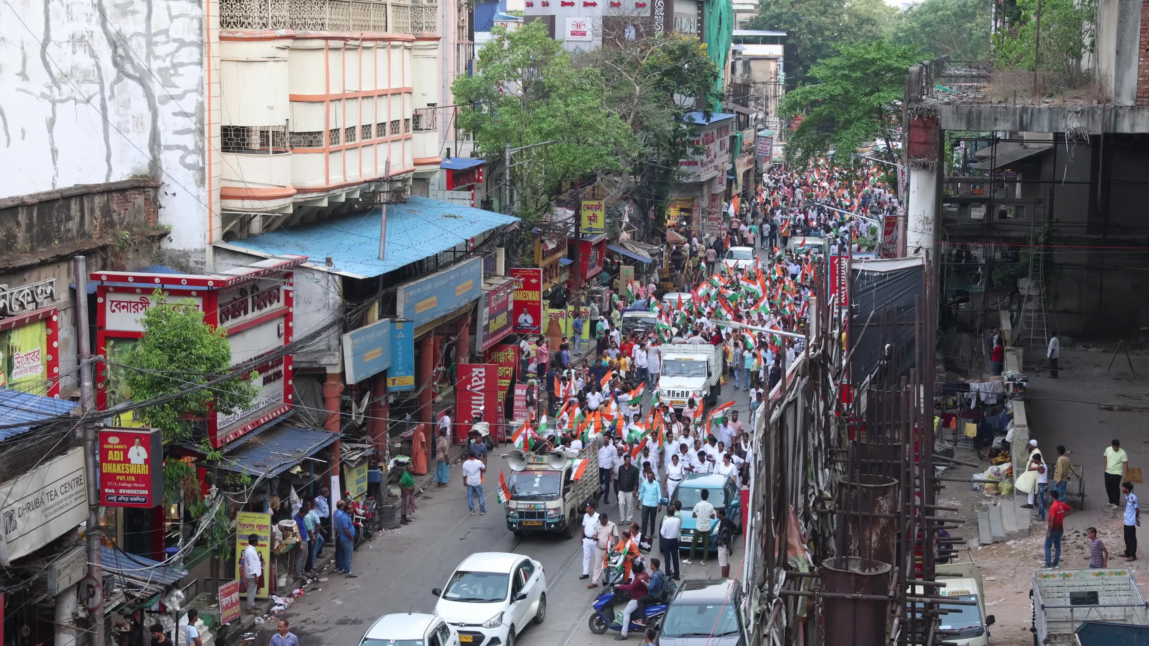 Tricolor Flag March To Highlight The Success Of Indian Military's "Operation Sindoor" In Kolkata, India