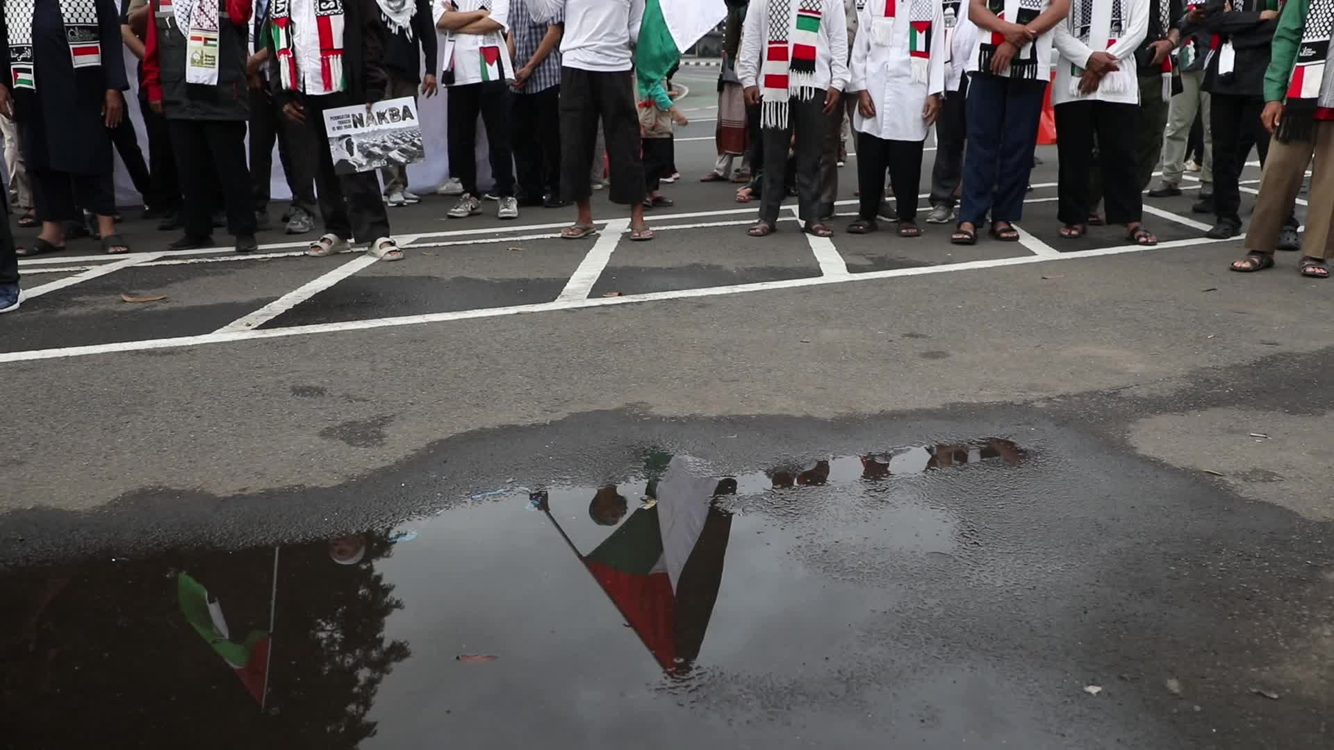 Demo For Palestine in Jakarta, Indonesia