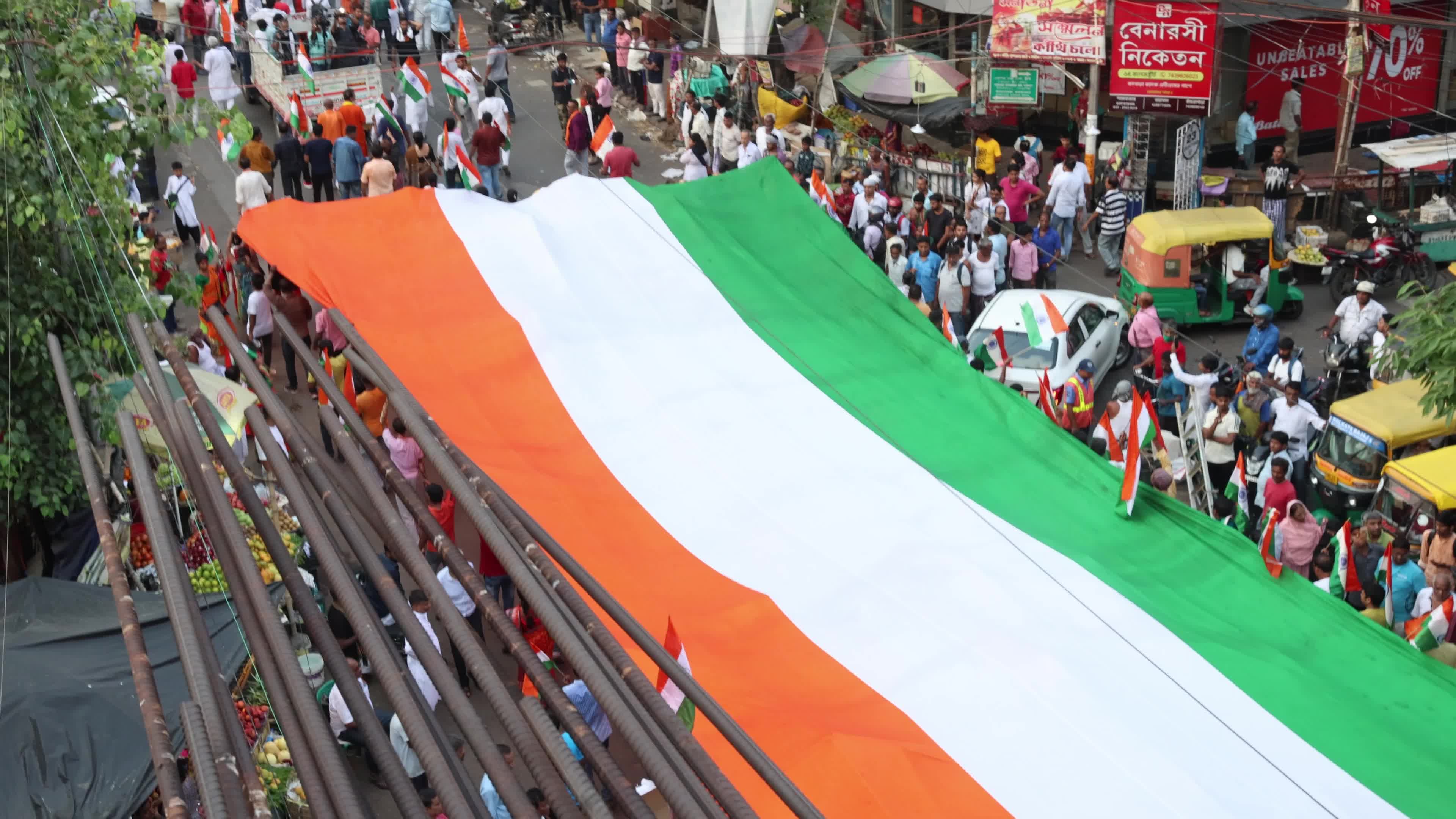 Tricolor Flag March To Highlight The Success Of Indian Military's "Operation Sindoor" In Kolkata, India