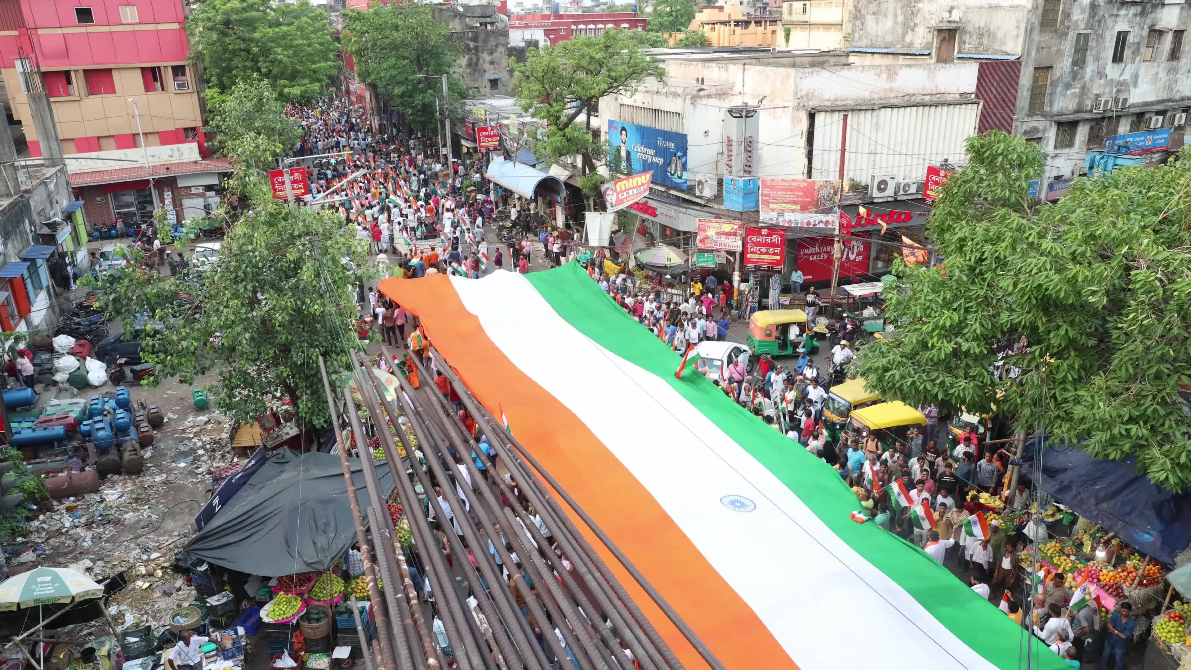 Tricolor Flag March To Highlight The Success Of Indian Military's "Operation Sindoor" In Kolkata, India