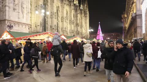 Lighting of the Christmas tree in Milano