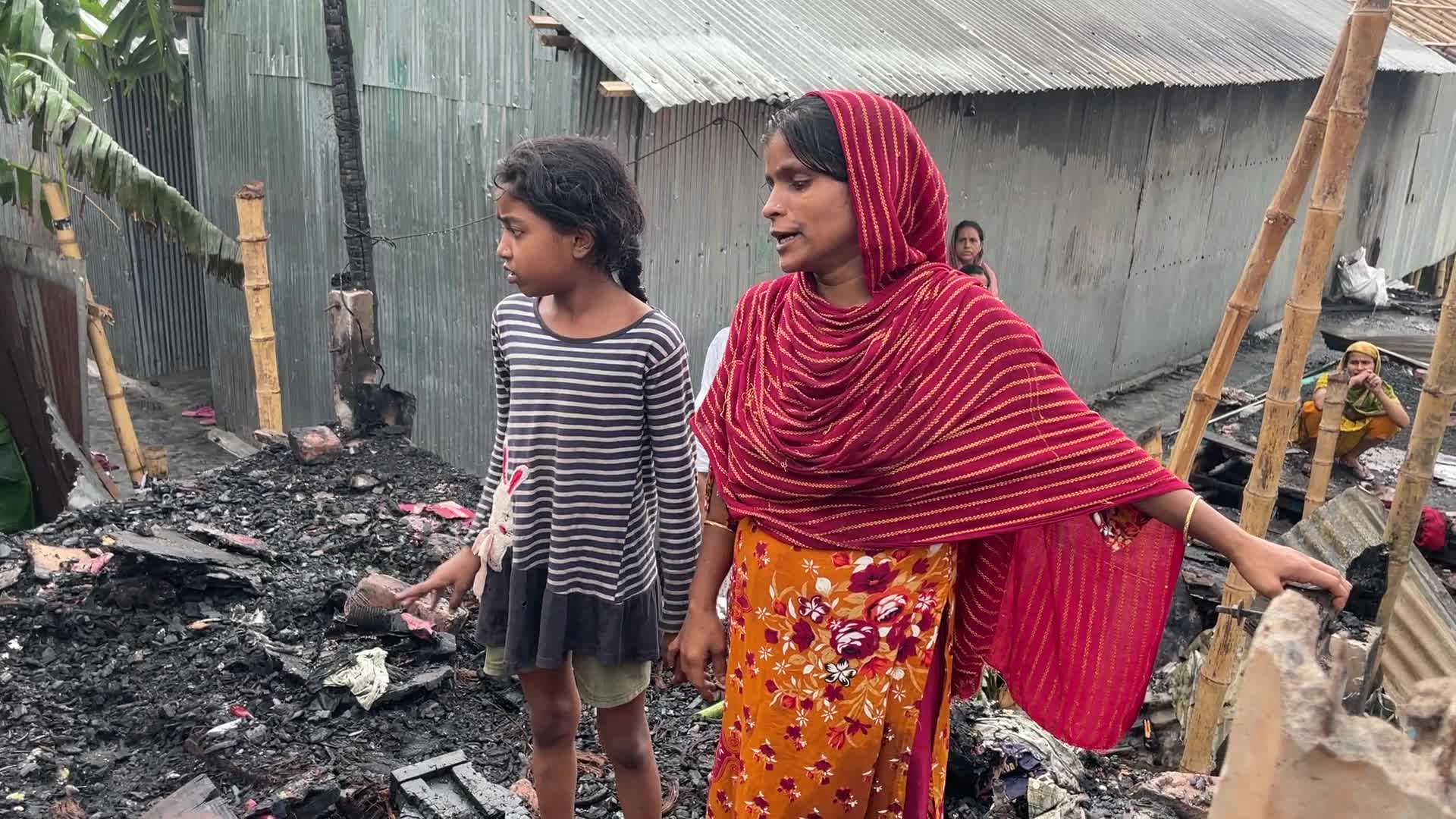 Aftermath Of A Fire At A Slum Area In Dhaka

