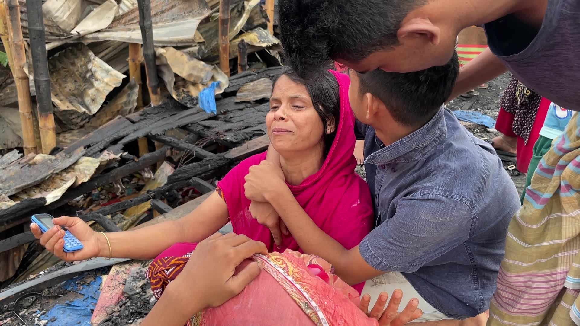 Aftermath Of A Fire At A Slum Area In Dhaka
