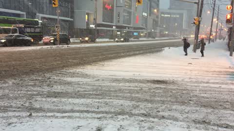 Toronto gets hit by massive winter snowstorm
