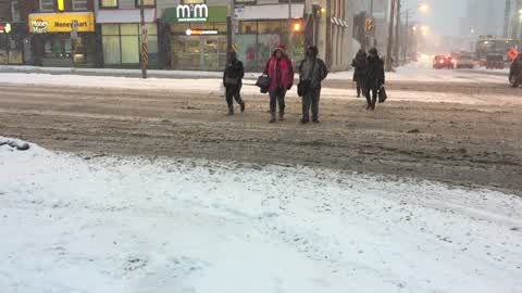 Toronto gets hit by massive winter snowstorm