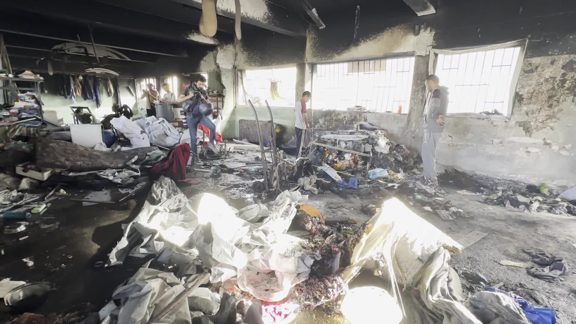 Aftermath of Israeli Airstrike in Gaza, Palestine
