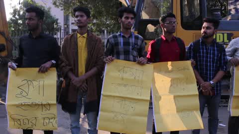 Protest Seeking Justice over university Student death in Dhaka 