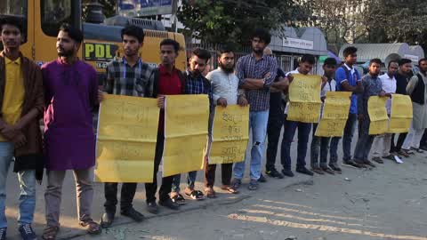 Protest Seeking Justice over university Student death in Dhaka 