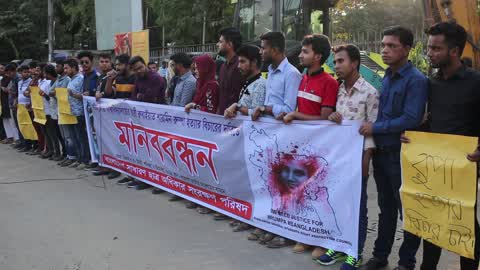 Protest Seeking Justice over university Student death in Dhaka 
