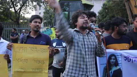 Protest Seeking Justice over university Student death in Dhaka 