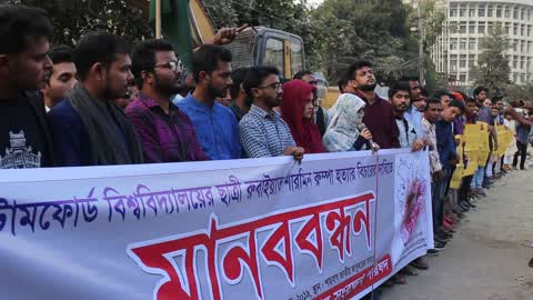Protest Seeking Justice over university Student death in Dhaka 