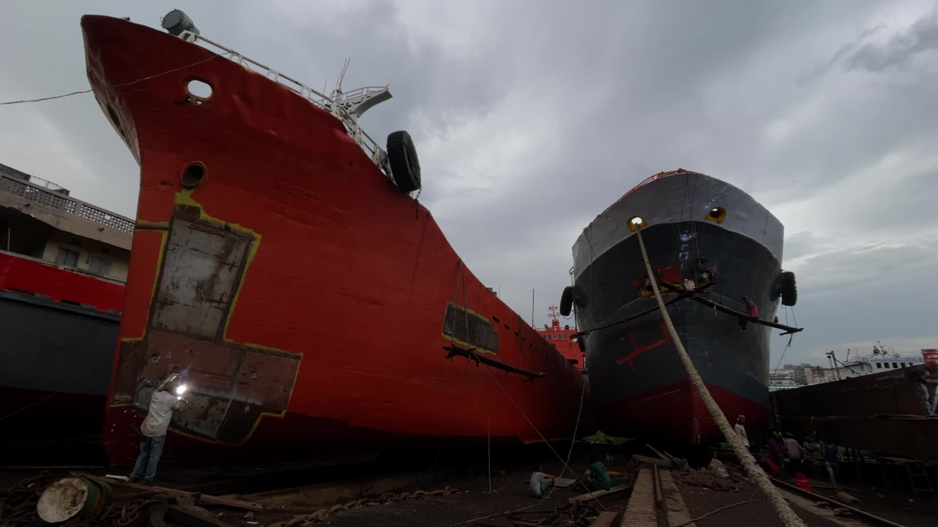 Dockyard in Dhaka
