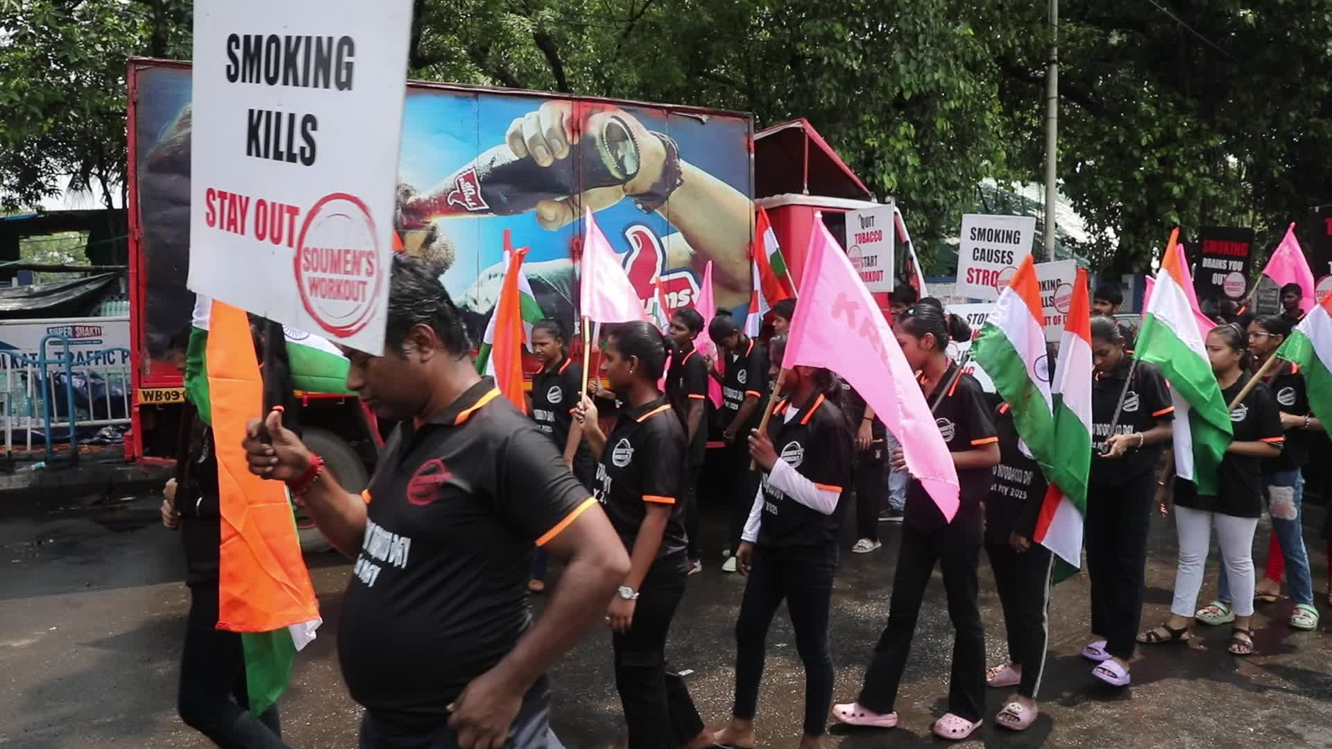 Anti Tobacco Day Rally In India, Kolkata 
