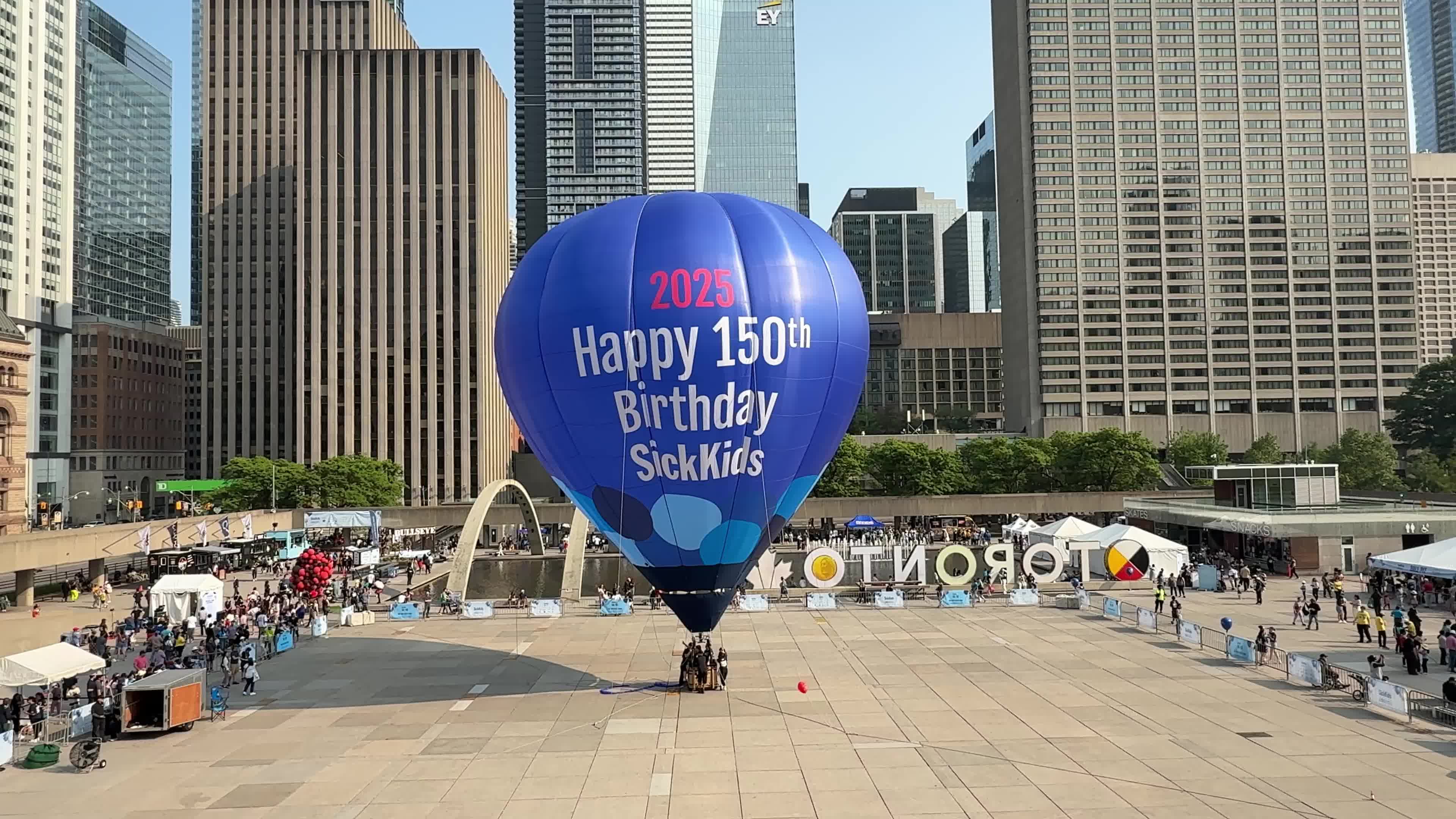 SickKids’ 150th birthday in Toronto, Canada