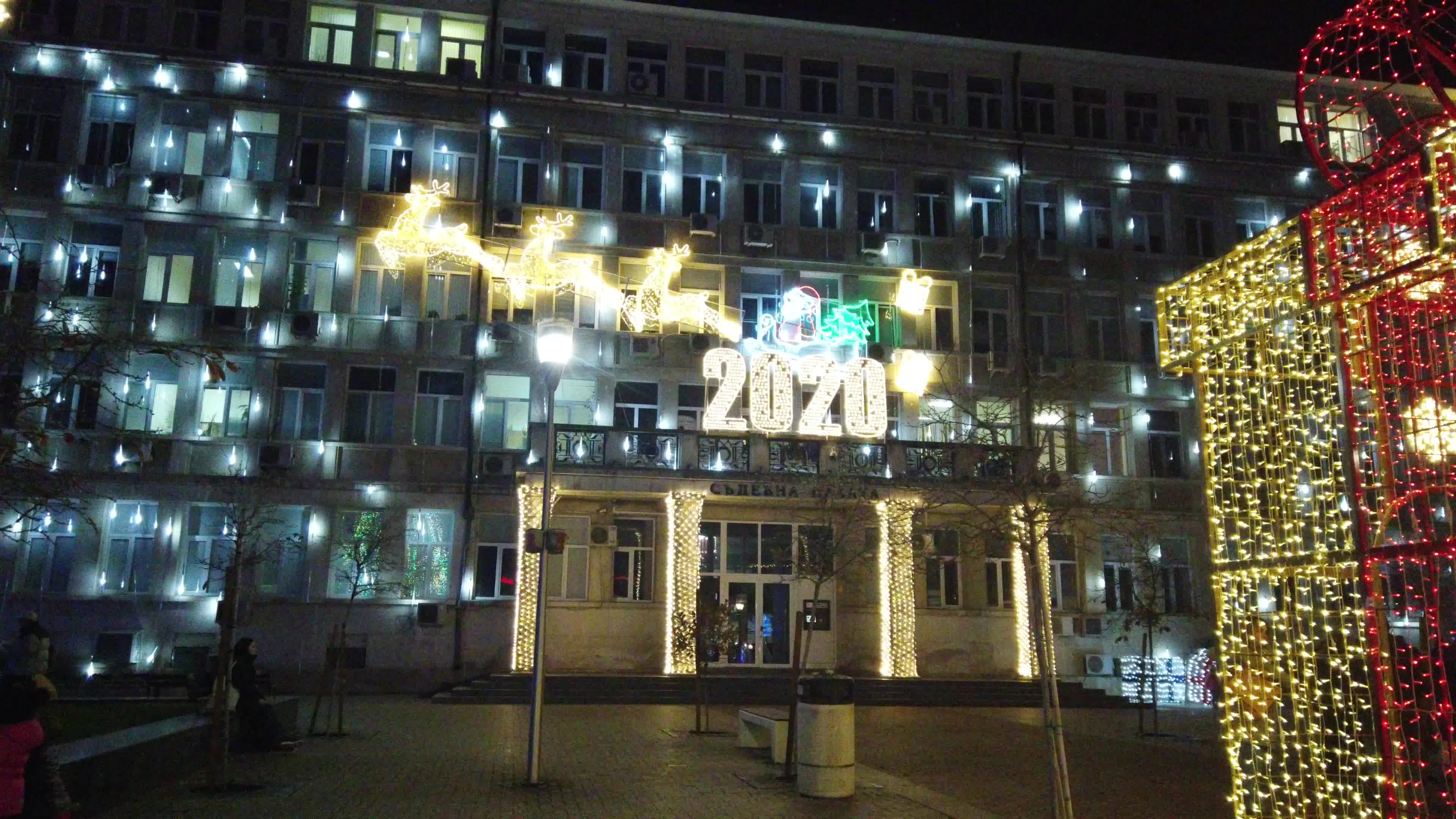 Christmas decoration in Varna, Bulgaria