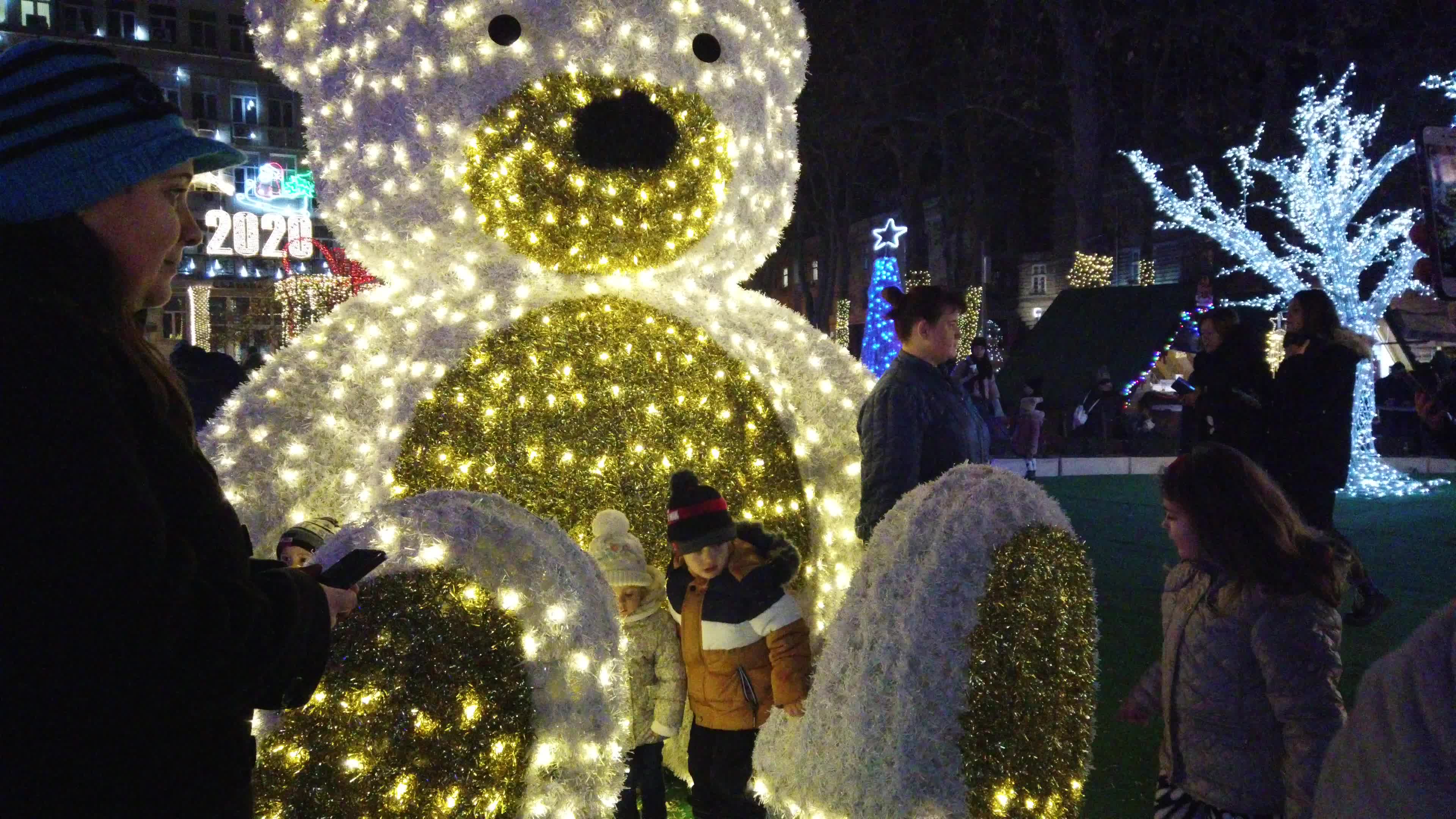 Christmas decoration in Varna, Bulgaria