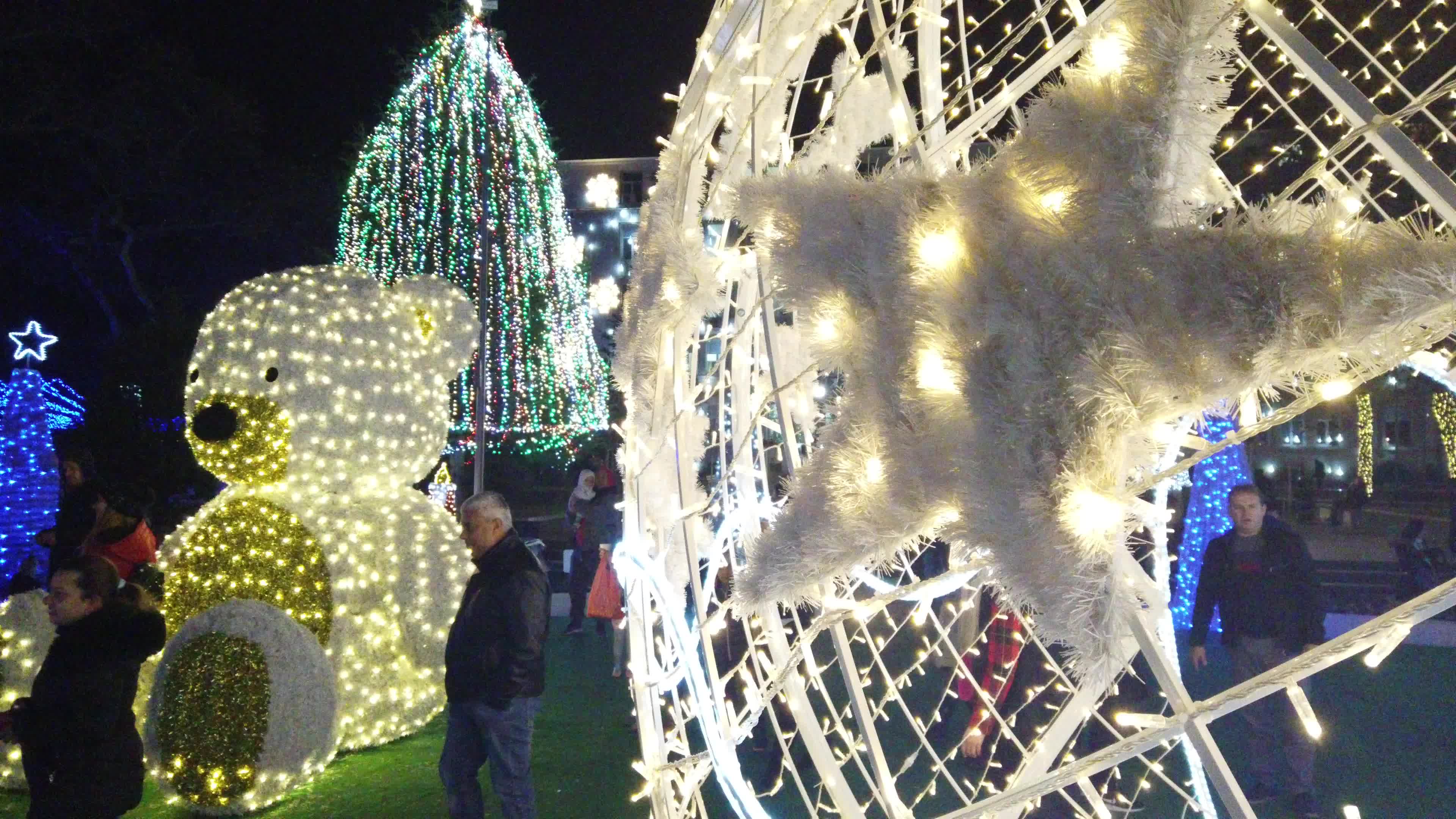 Christmas decoration in Varna, Bulgaria