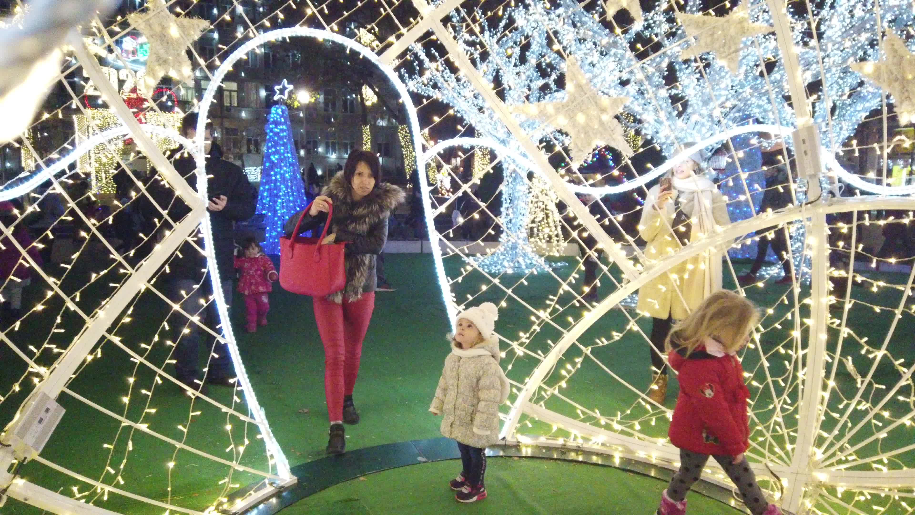 Christmas decoration in Varna, Bulgaria