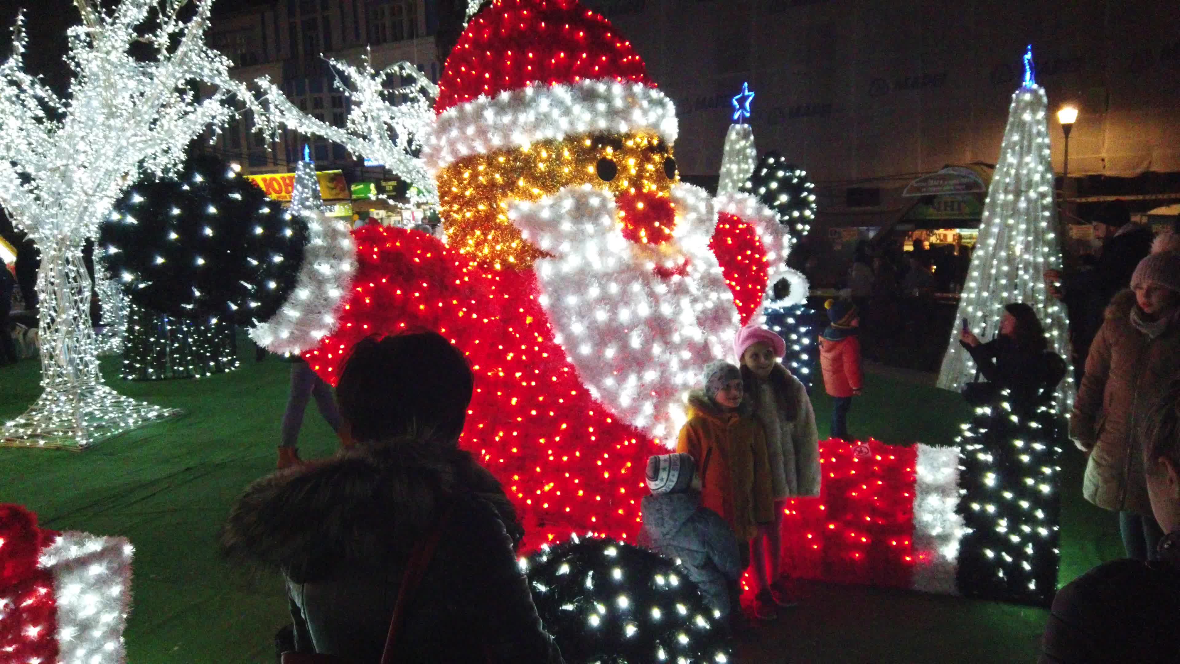 Christmas decoration in Varna, Bulgaria
